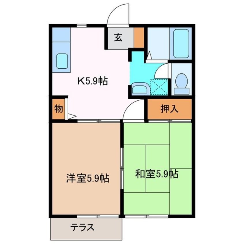 間取図 セゾンクレールＦ