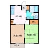 セゾンクレールＦ 2Kの間取り