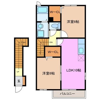 間取図 メゾンサンパティーク　Ⅰ棟