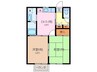 ＣＡＳＡ　ＰＡＳＴＥＬＬＯ　Ｂ 2Kの間取り
