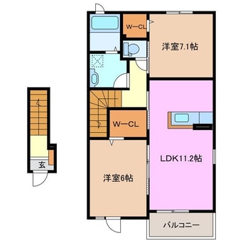 間取図 シャーロット　Ａ
