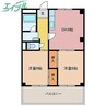 マンション風 2DKの間取り