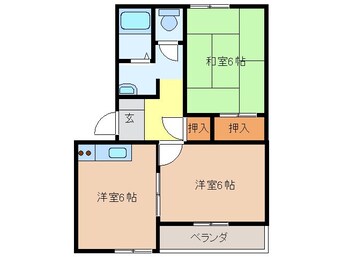 間取図 三幸ハイツ御薗Ａ棟