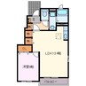 ヴィラーレ 1LDKの間取り