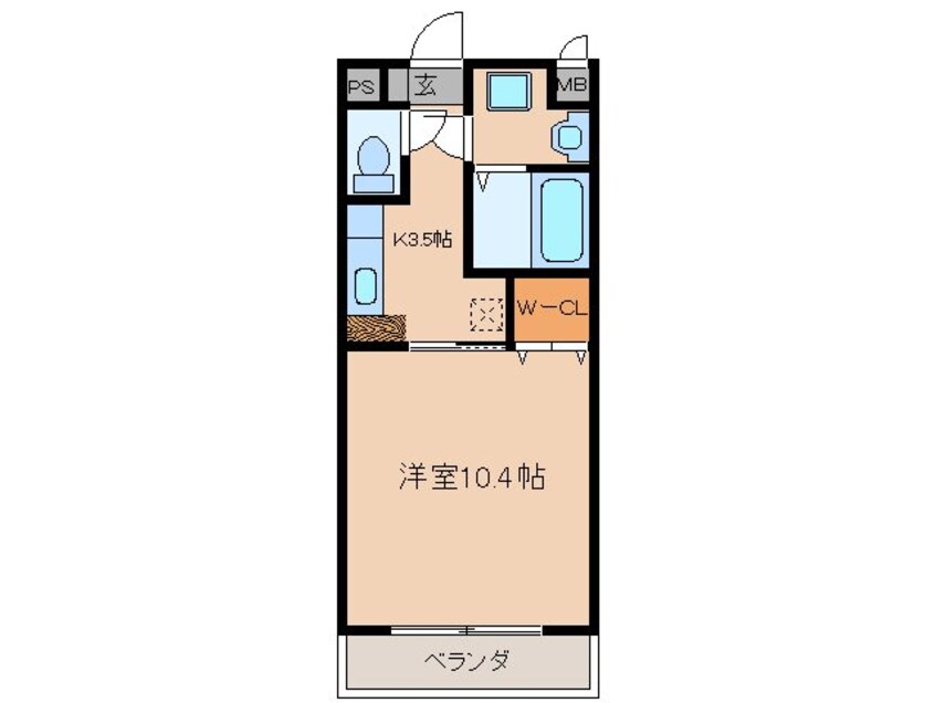 間取図 メゾンブローニュ一之木