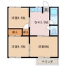 ハイツミキ 3DKの間取り