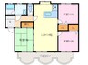 第２シャトーナツヤマ 3LDKの間取り