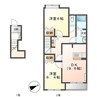 パールハイツみやび 2DKの間取り