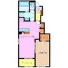 ウエスト　Ａ 1LDKの間取り