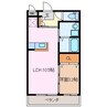 プレジール 1LDKの間取り