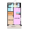 ＣＬＡＳＳーＪ 1LDKの間取り