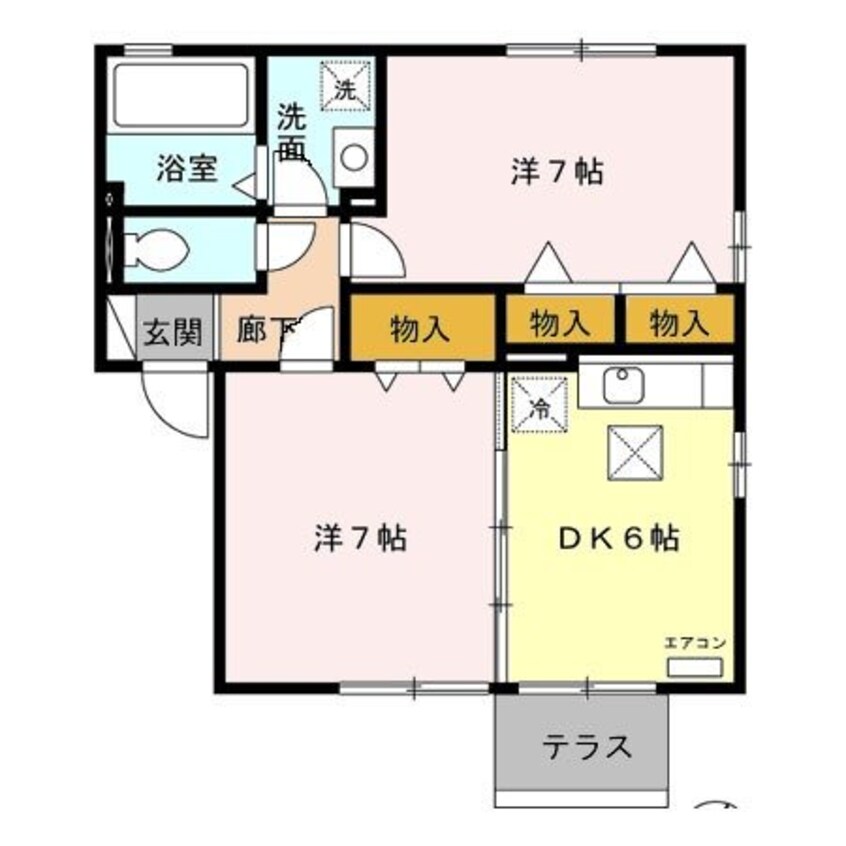 間取図 リビングタウンいせ　Ｃ