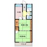 マンションハセガワ 2Kの間取り