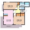 テージス 2DKの間取り