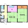 小俣町三宅様貸家３ 2Kの間取り