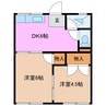 中川荘 2DKの間取り