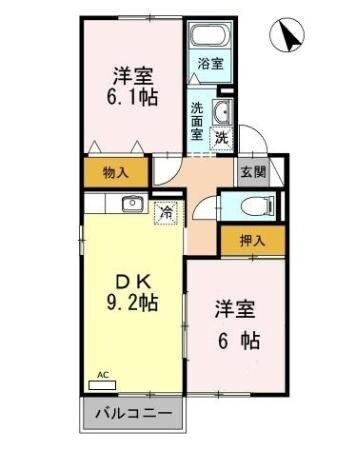間取り図 Jumelles AT　A棟