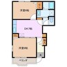 アムール 2DKの間取り