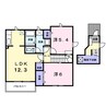 ラ・フェイバー・プロムナードＢ 2LDKの間取り