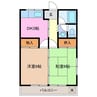 アクアビット 2DKの間取り