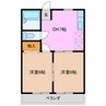 コーポエフ 2DKの間取り
