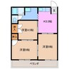 グリーンコーポ小林　B 3Kの間取り