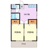 メゾン向祥G 2DKの間取り