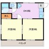 コーポ向井　5・6号室 2DKの間取り