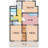 マンション風 3Kの間取り
