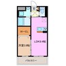 ＣＬＡＳＳーＪ 1LDKの間取り