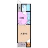 第２サンソンハイツ 1Kの間取り