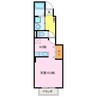 ルナピーノ 1Rの間取り