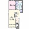 カーサ・アティラン　Ｂ 1LDKの間取り