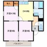 ハイツ千代屋（アパート） 3DKの間取り