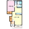 コンフォルト 1LDKの間取り