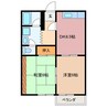コーポあゆみ 1LDKの間取り