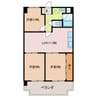 ハムステッドコート 3LDKの間取り