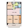 ハムステッドコート 3LDKの間取り