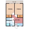 マンションアコヤ 2DKの間取り