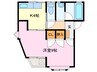 ハイムミヤザキ 1Kの間取り