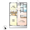シャインエトワール 2LDKの間取り
