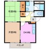 サンフォレストA 2DKの間取り