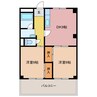 マンション風 2DKの間取り