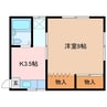 コーポHARA 1Kの間取り