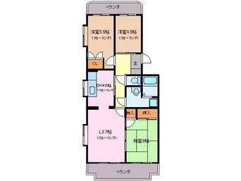 間取図 マンションカルミア