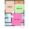 二見町松下Y様貸家 2DKの間取り