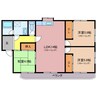 第２シャトーナツヤマ 3LDKの間取り