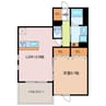 ＣＡＳＡ＋α　外宮 1LDKの間取り