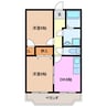 プレミールＦＵＫＵＩ 2DKの間取り