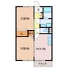 メゾン浜郷　Ａ棟 2DKの間取り